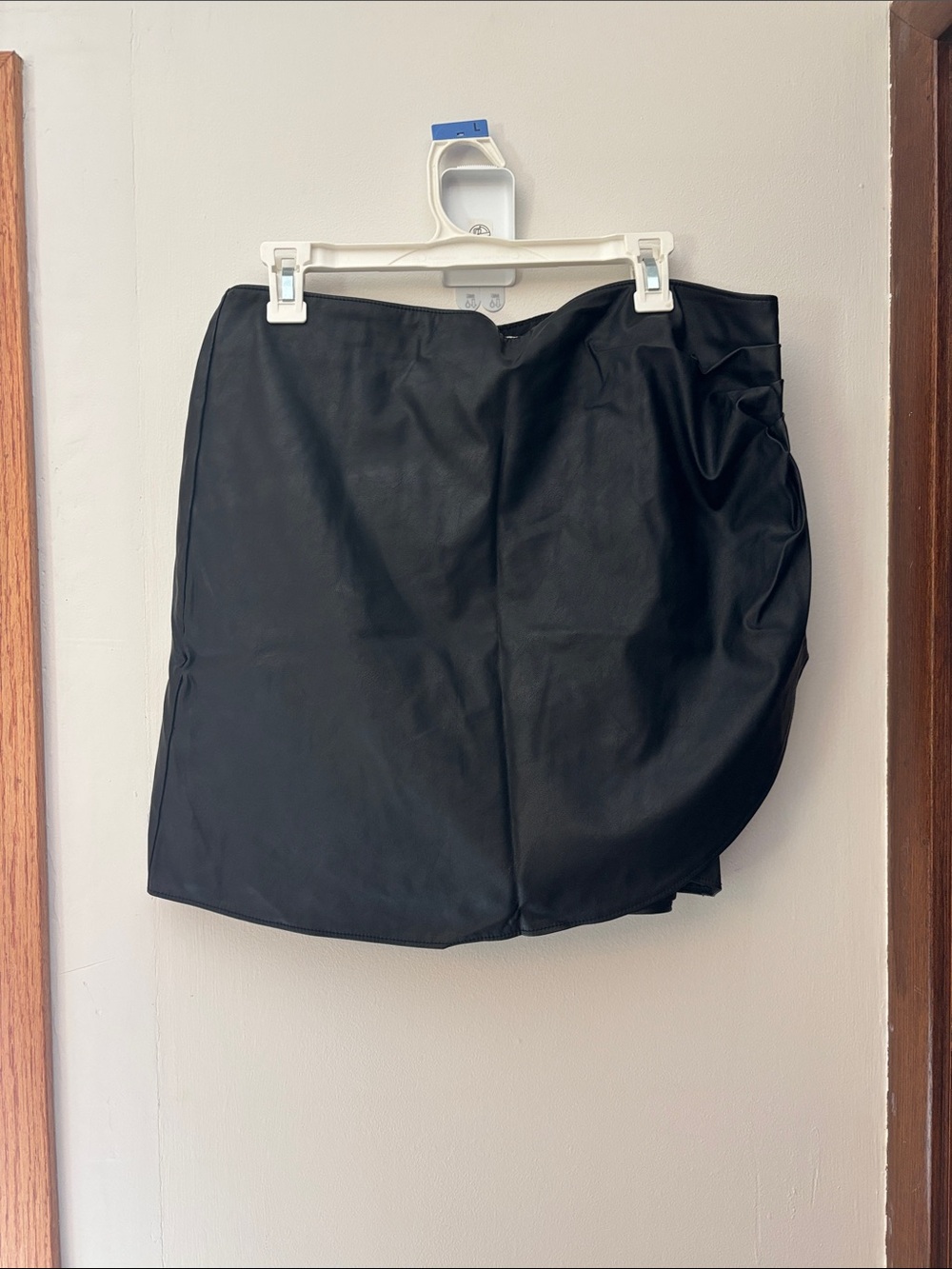 Abercrombie & Fitch Black Faux Leather Mini Skirt